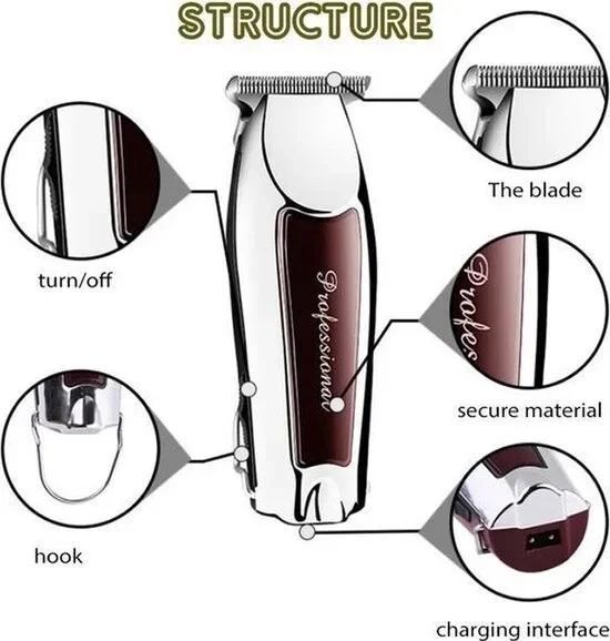 Kemei Professionele Tondeuse draadloze