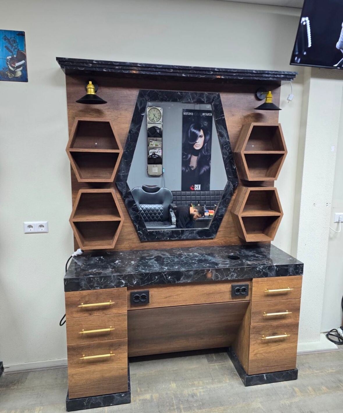 Barberspiegel voor Mannen en Vrouwen