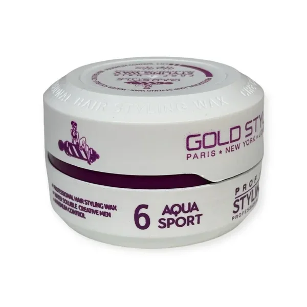 Gold Style Haar Wax Nummer 6 AQYA SPORT Wit