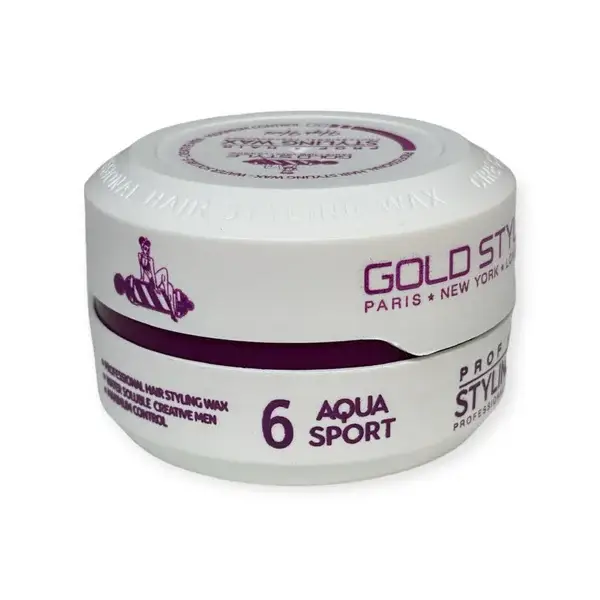 Gold Style Haar Wax Nummer 6 AQYA SPORT Wit