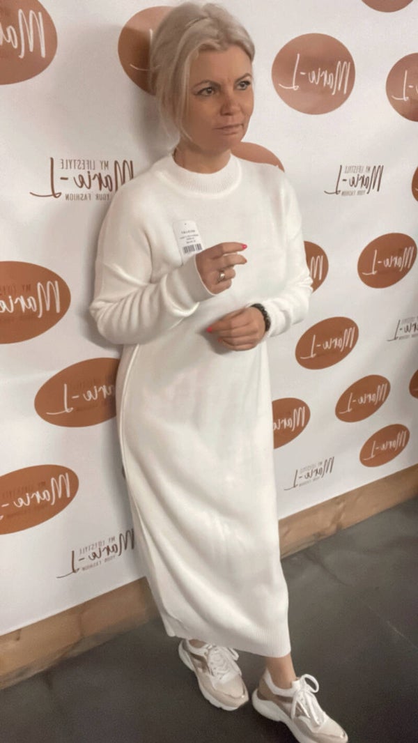 Ecru long dress 🤍🤍