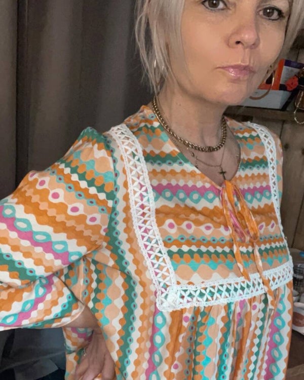 Bloesje in Bohemium stijl