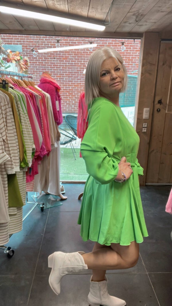 Zwierig Tessa kleedje 💚💛