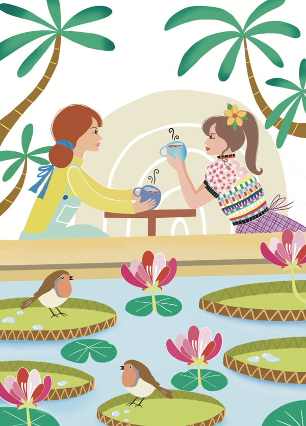 2 dames met een bakkie.