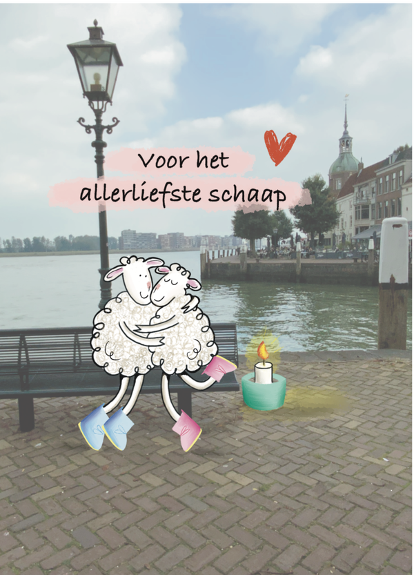 Schapen kaart Voor het allerliefste schaap