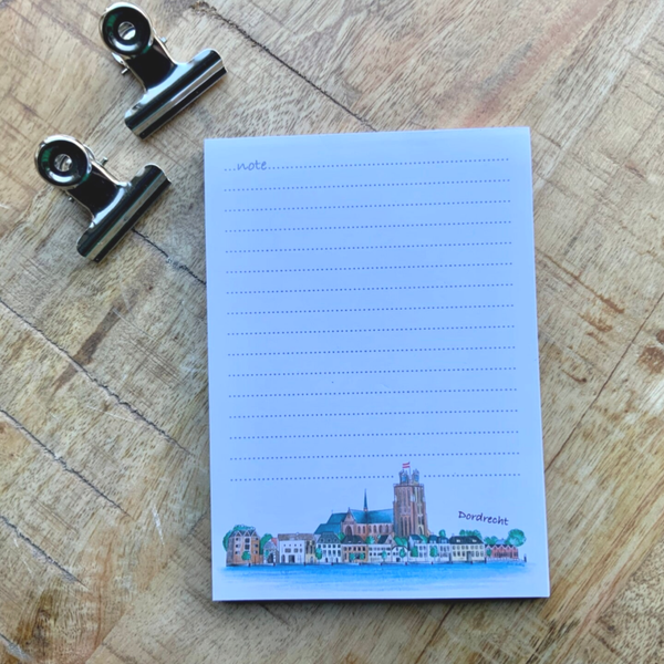 A6 #Note-blokje notitie grote kerk Dordrecht