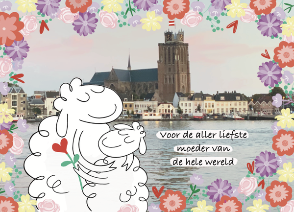 105 Dordrecht schapen kaart moederdag