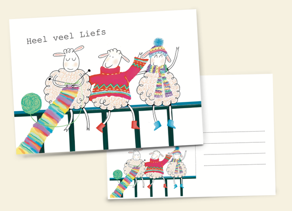 Schapenkaart  Heel veel liefs
