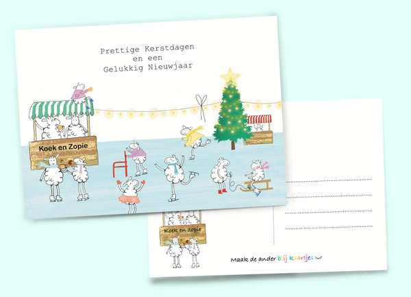 Schapen kaart keet en nieuwjaar