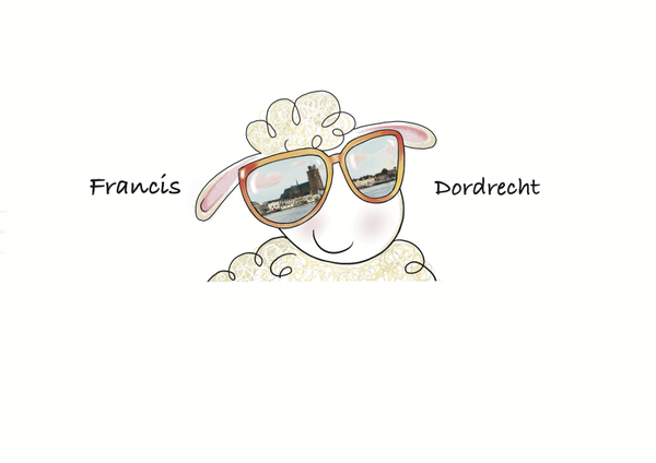 Beker, schaap met zonnebril Dordrecht.