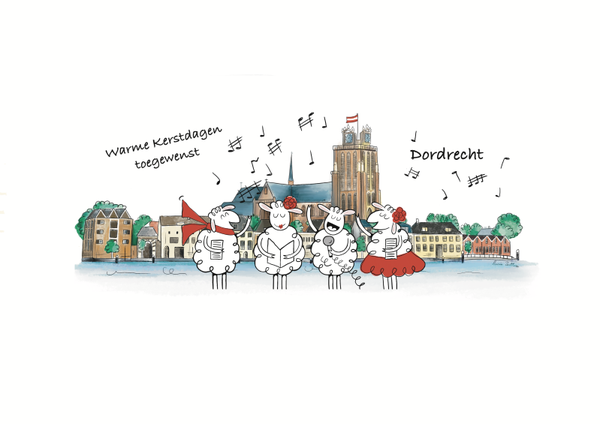 Beker schapen kerst.