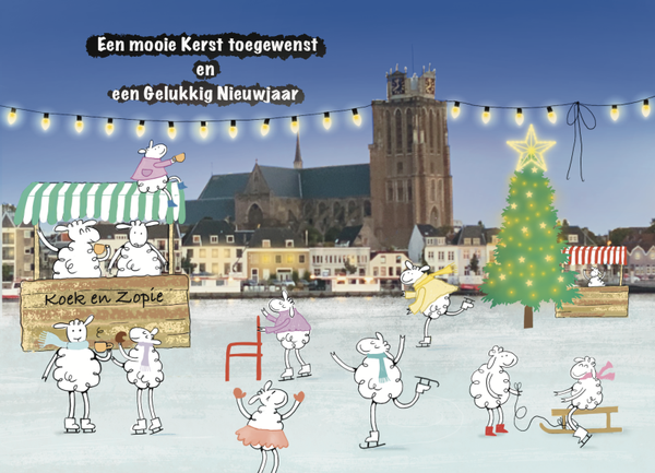 Schapenkaart Dodrecht kerst nieuwjaar