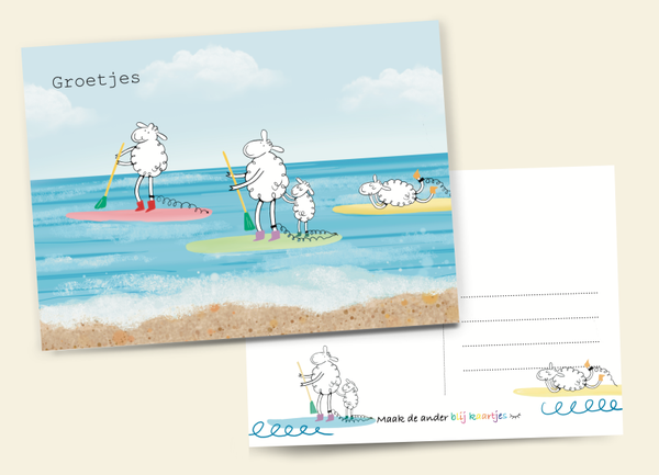 Schapen kaart surfen