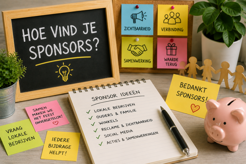 Hoe vind je sponsors voor een groep 8-feest?