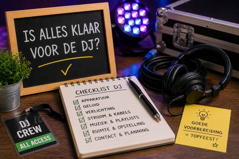 Checklist voor een DJ op een groep 8-feest