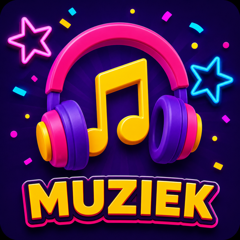 Icoon muziek voor een groep 8-disco