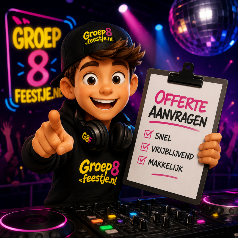 Contact opnemen voor een groep 8-feest bij Groep8feestje.nl