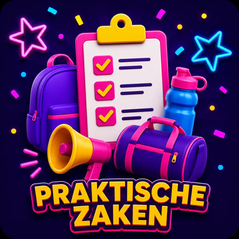 Icoon praktische zaken voor een groep 8-feest