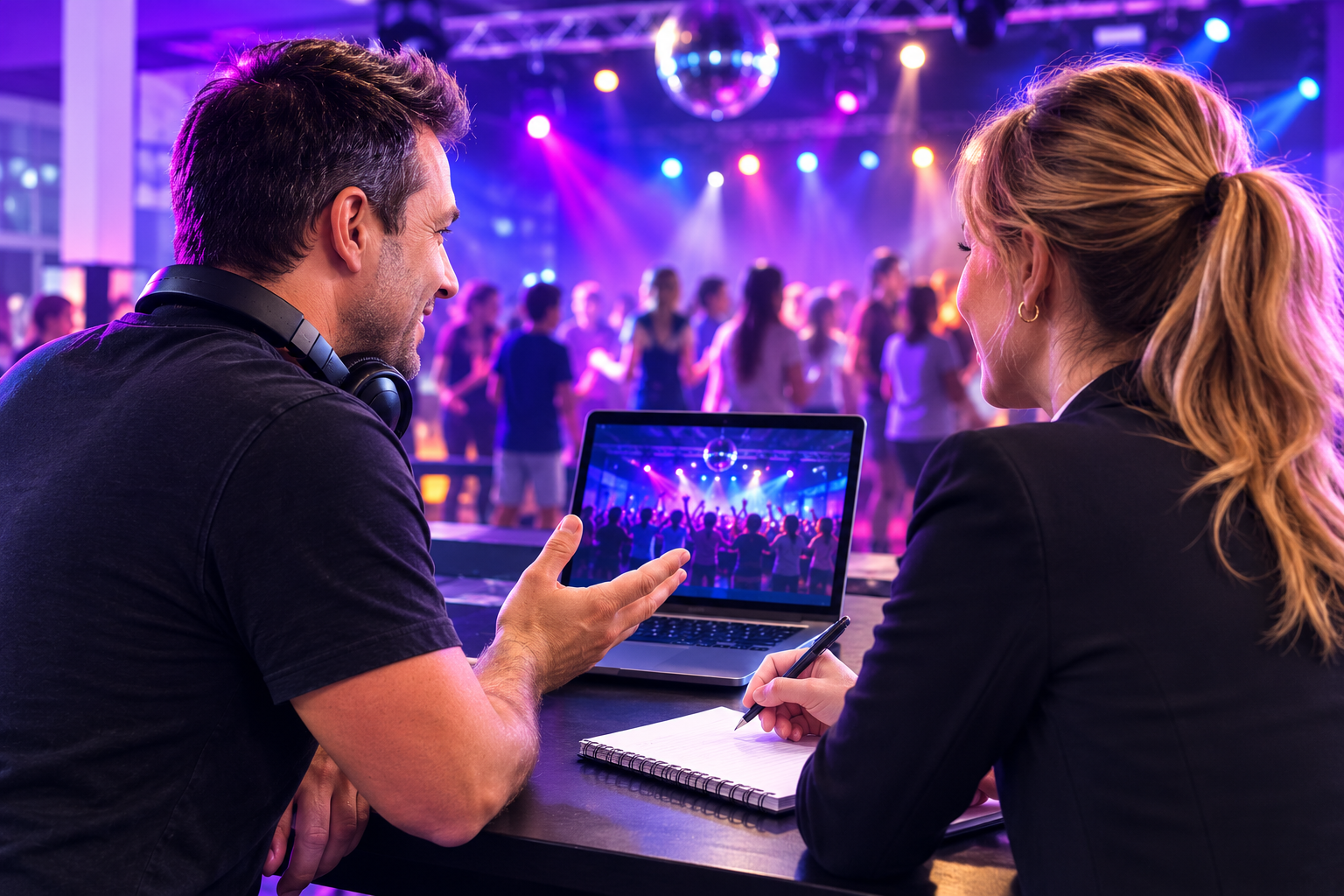 Professionele samenwerking tussen DJ en boekingspartner voor groep 8-feesten