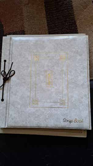 Cream and Gold Vintage looking Photo Album