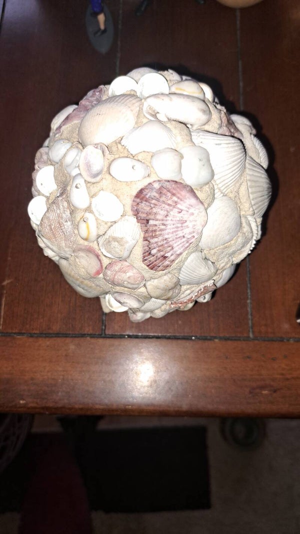 Sand Seashell Ball Decoration