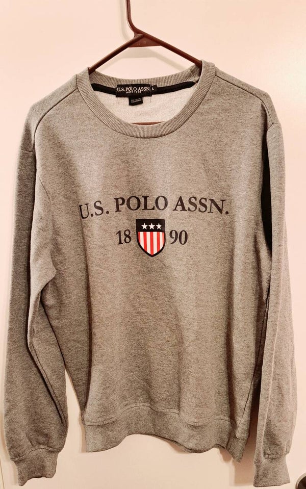Grey U.S. Polo Assn Since 1890 crewneck womens sweatshirt size Large