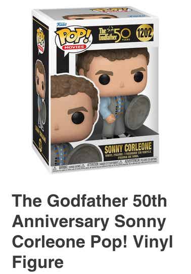 The Godfather 50th Anniversary Sonny Corleone Pop! Vinyl Figure