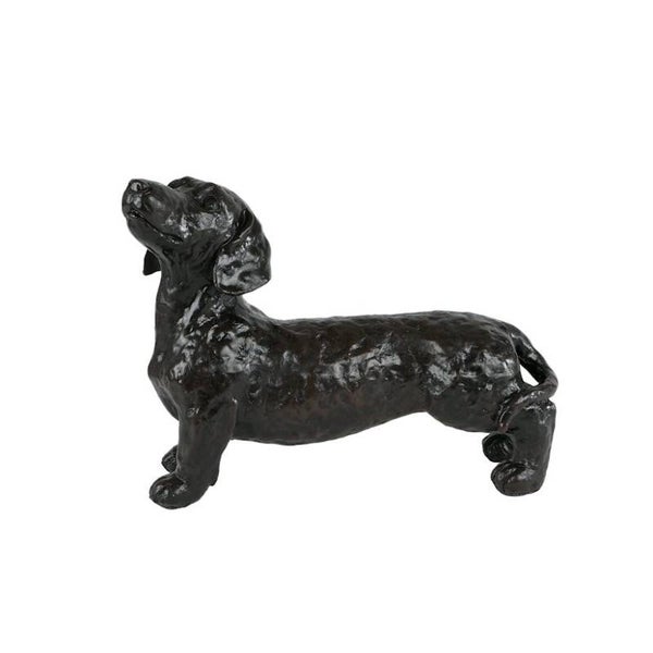 Teckel Sculptuur Polystone Bruin