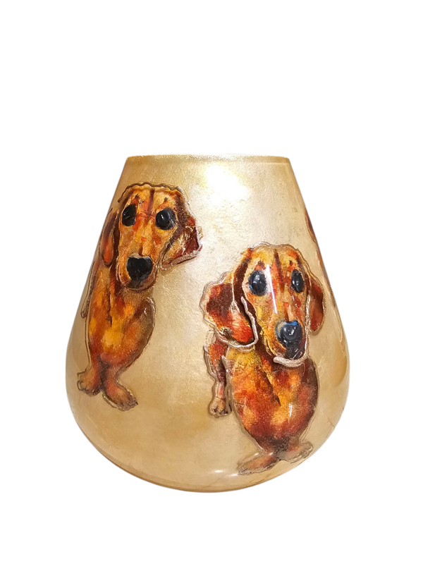 Handmade Teckel Vaas – Exclusief bij The Cosy Corner