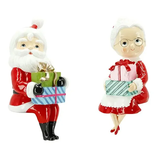 Timstor - Kerstman & Kerstvrouw Zittend Duo
