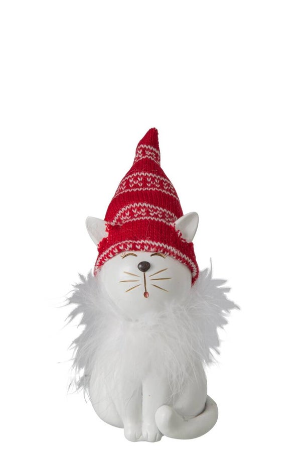 J-Line - Kerst Kat met Muts
