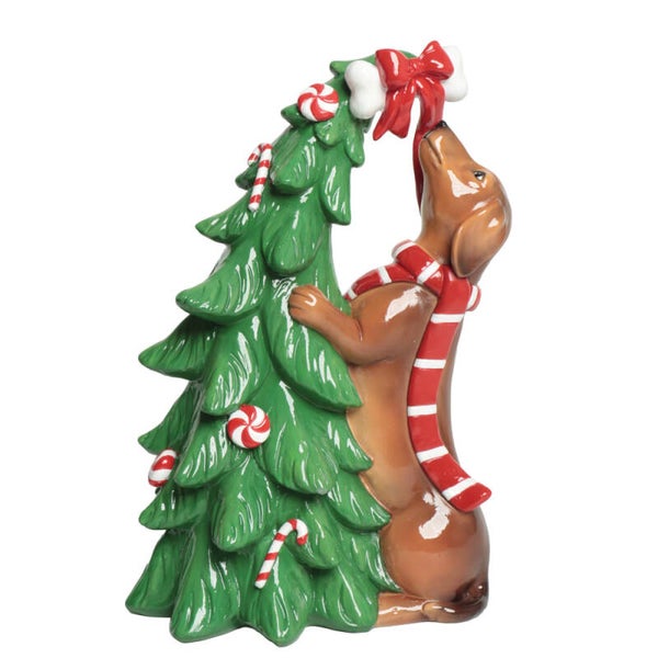 Clayre & Eef - Teckel met Kerstboom