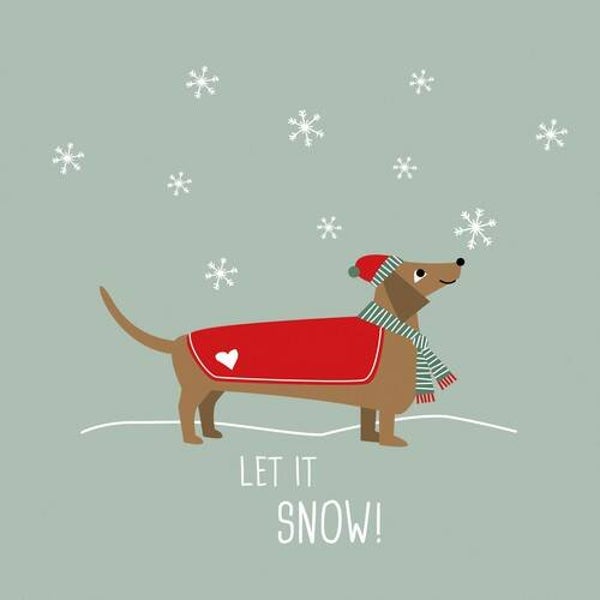 Paperproducts- Servetten Let It Snow