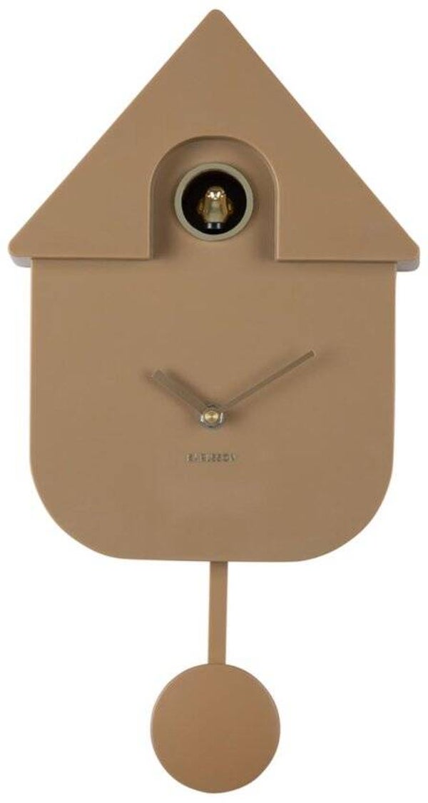 Karlsson - Wandklok Modern Cuckoo Oro Mocha Brown