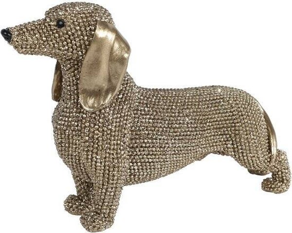 Teckel Sculptuur Goud