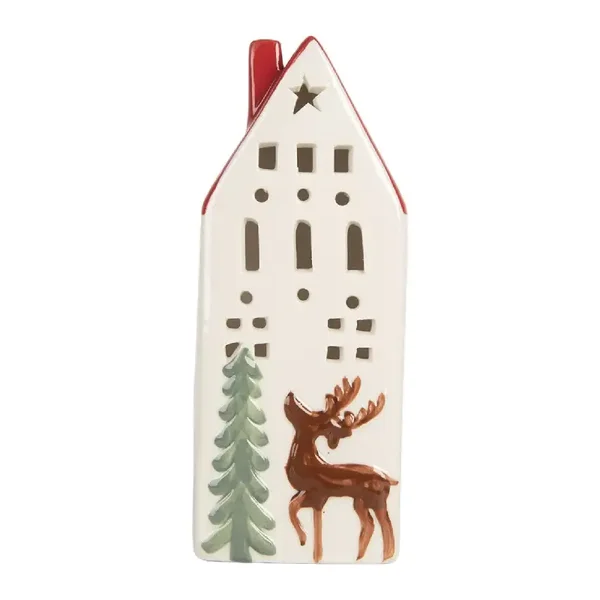 Clayre & Eef - Kersthuisje met LED