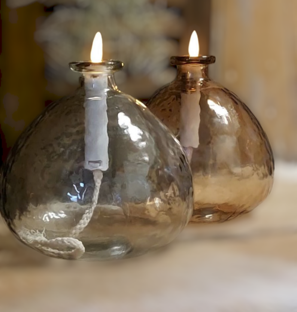 Countryfield - LED Kurk Kaars met Vaas Lyonne | Warm Sfeerverlichting Duo | Timer & Afstandsbediening