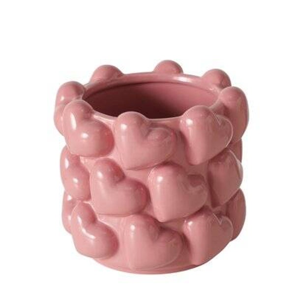 Boltze Home - Bloempot ‘Hearts’ Roze
