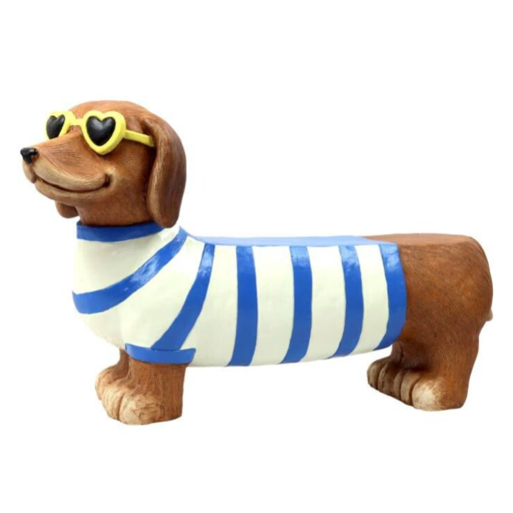 Exner - Speelse teckelbank blauw