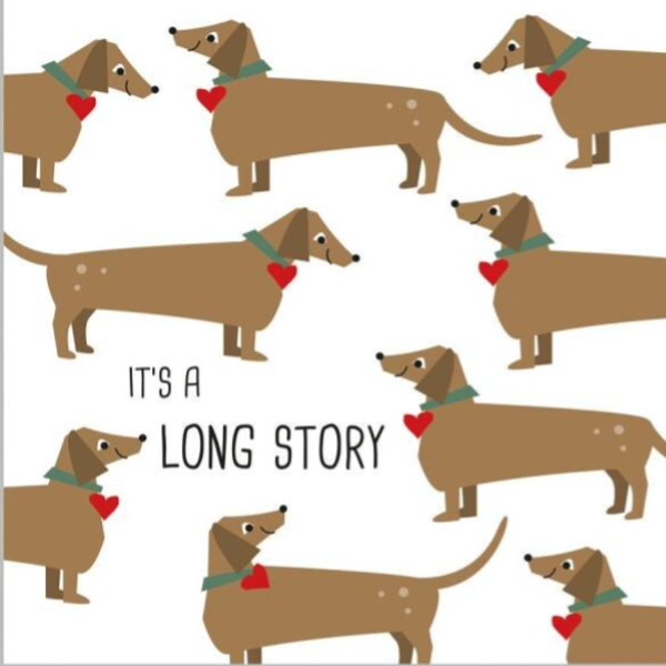 Paperproducts Design - "It's a long story" Teckel servetten
