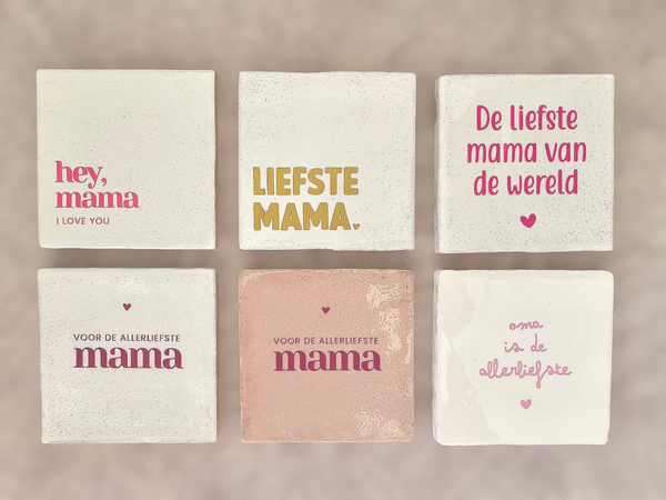 StudioMeuk -Liefdevol Tegeltje voor Mama/Oma