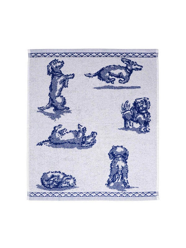 Heinen delfts blauw Keukendoek - Teckel Nhaan
