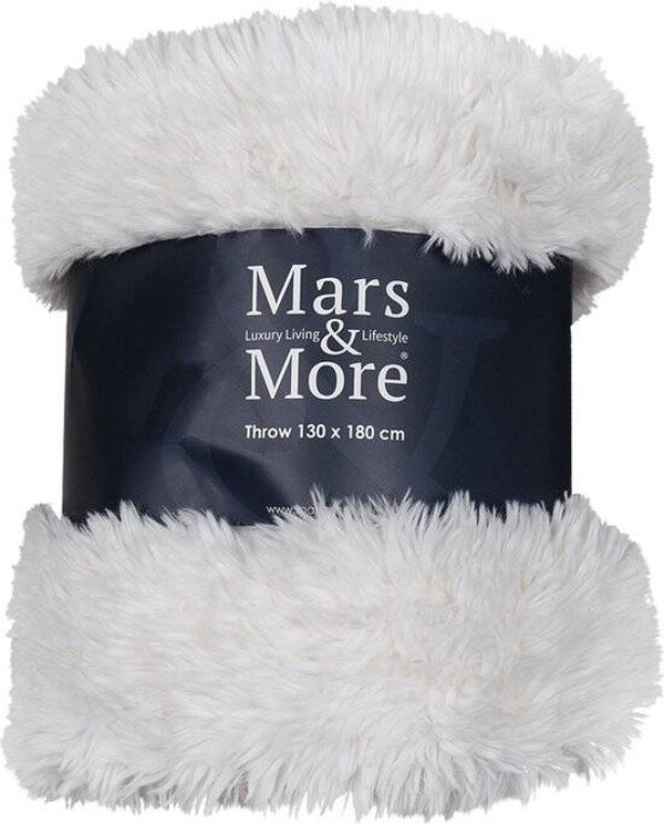Mars & More - Warme Witte Geruite Plaid