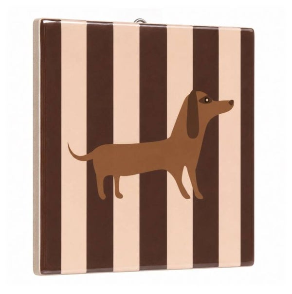 Homebound  - Tegeltje met Teckelprint