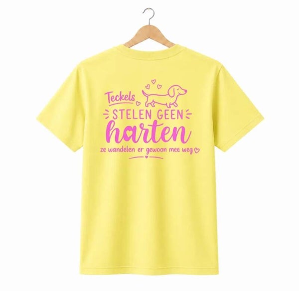 Molly’s World - T-shirt Teckels Stelen Geen Harten
