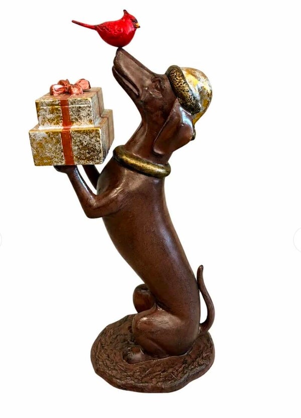 Thermobrass - Teckel met Cadeautjes