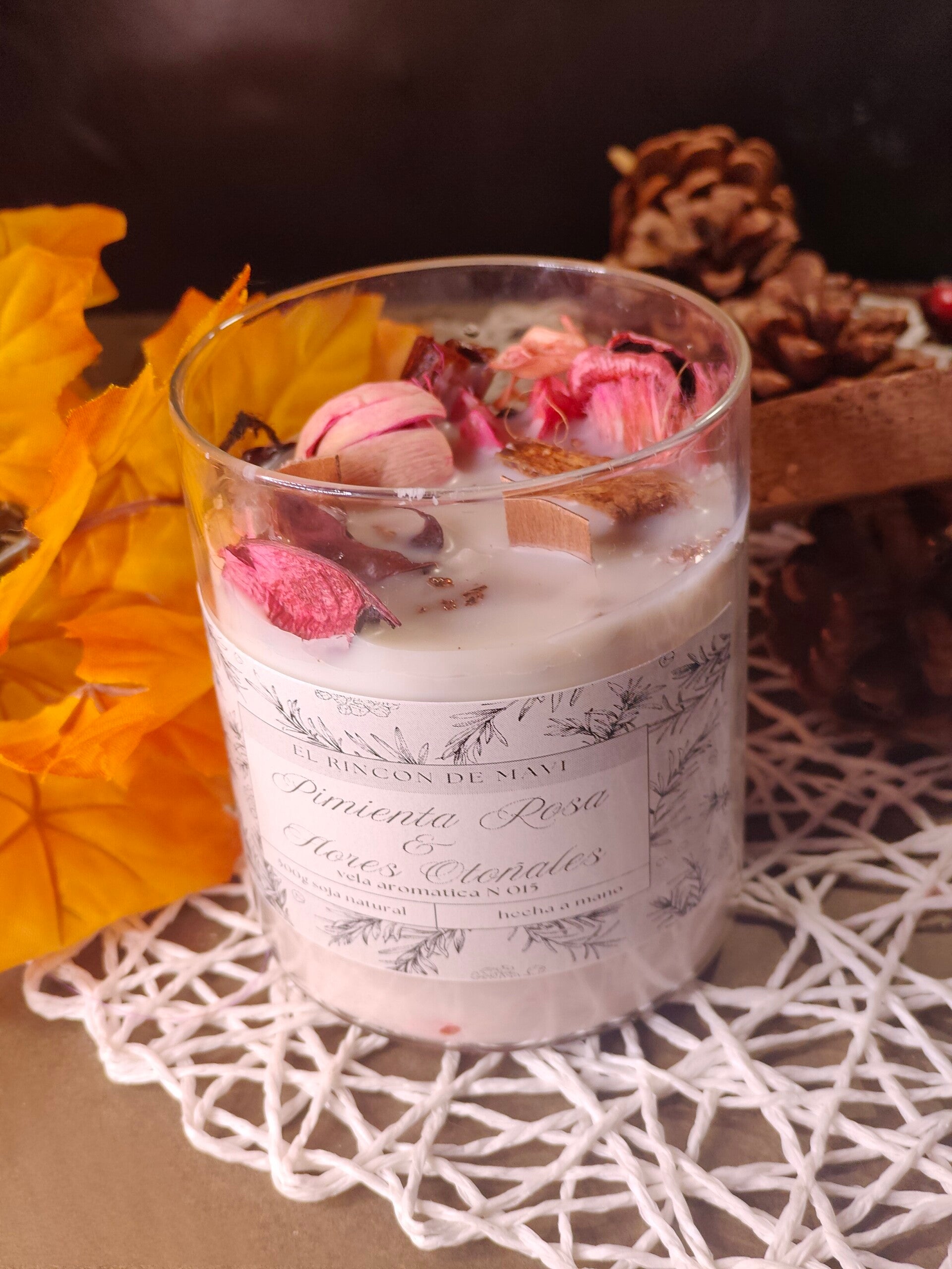 Pimienta Rosa y Flores Otoñales "INTENSA"