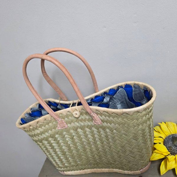 Mand naturel met blauw in l