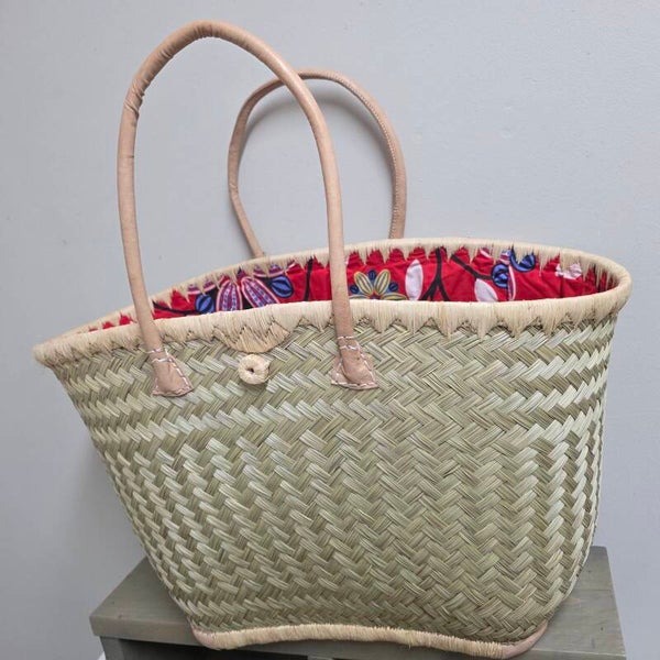 Mand naturel met rood xl