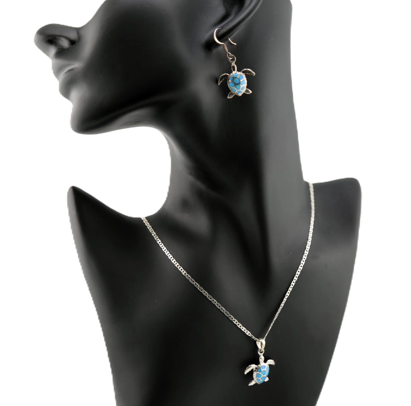 Blue opal sea turtle Set